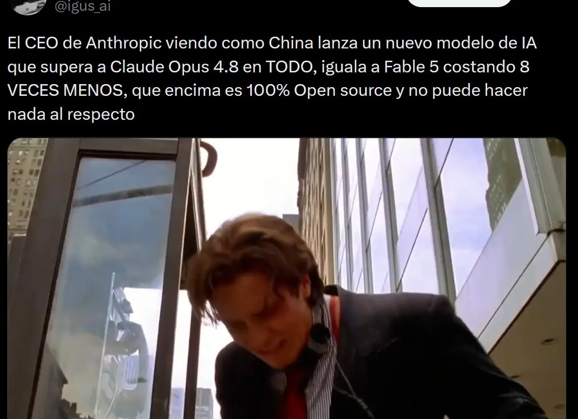 2026-07-17-12_05_08-gus-en-X_-_El-CEO-de-Anthropic-viendo-como-China-lanza-un-nuevo-modelo-de-IA-que